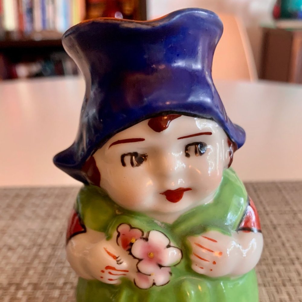 Vintage Lusterware Dutch Girl creamer - Made in Japan